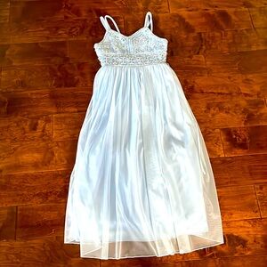 Powder Blue Girls Formal Dress